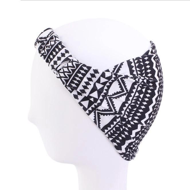 Sports Yoga Headband Absorbing and Anti-Perspiration Printed Wide Brim Head Band