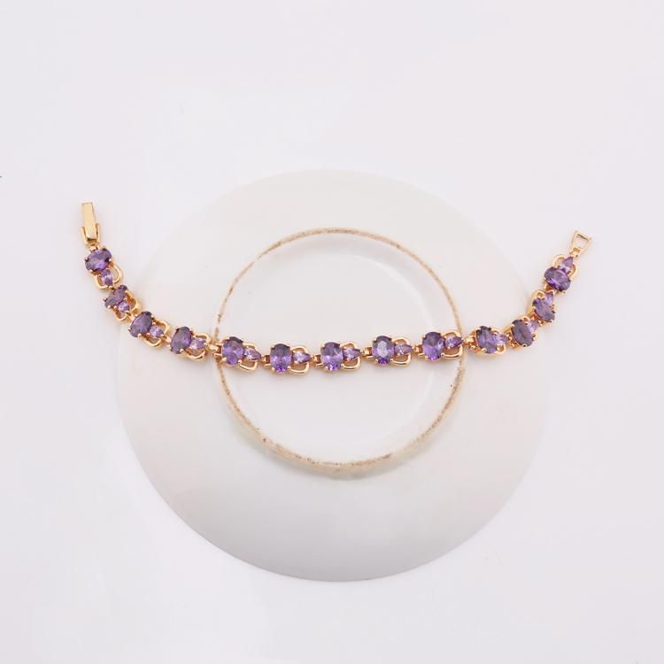 2020 HD Ruby Zircon Gold Bracelet Jewellery Cheap Wholesale in Guangzhou