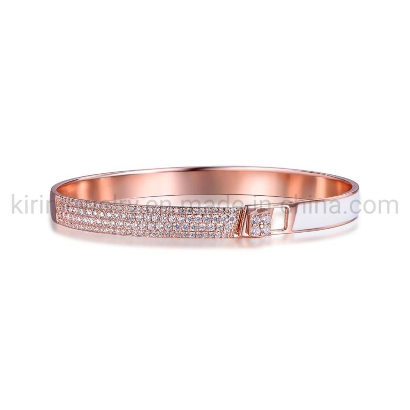 Custom Bangle for Women Wholesale Bracelet Charms Bangles 925 Sterling Silver Bangle Cuff Bracelet Rose Gold Bracelets Women