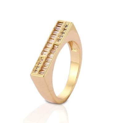 Fashion Women Stainless Steel Silver 18K Gold Plated Wedding Engagement Finger Rings Jewelry Design