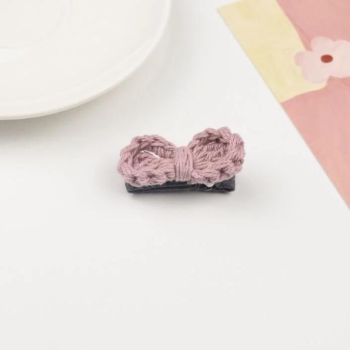 Crochet Bow Hair Clips Customized Color