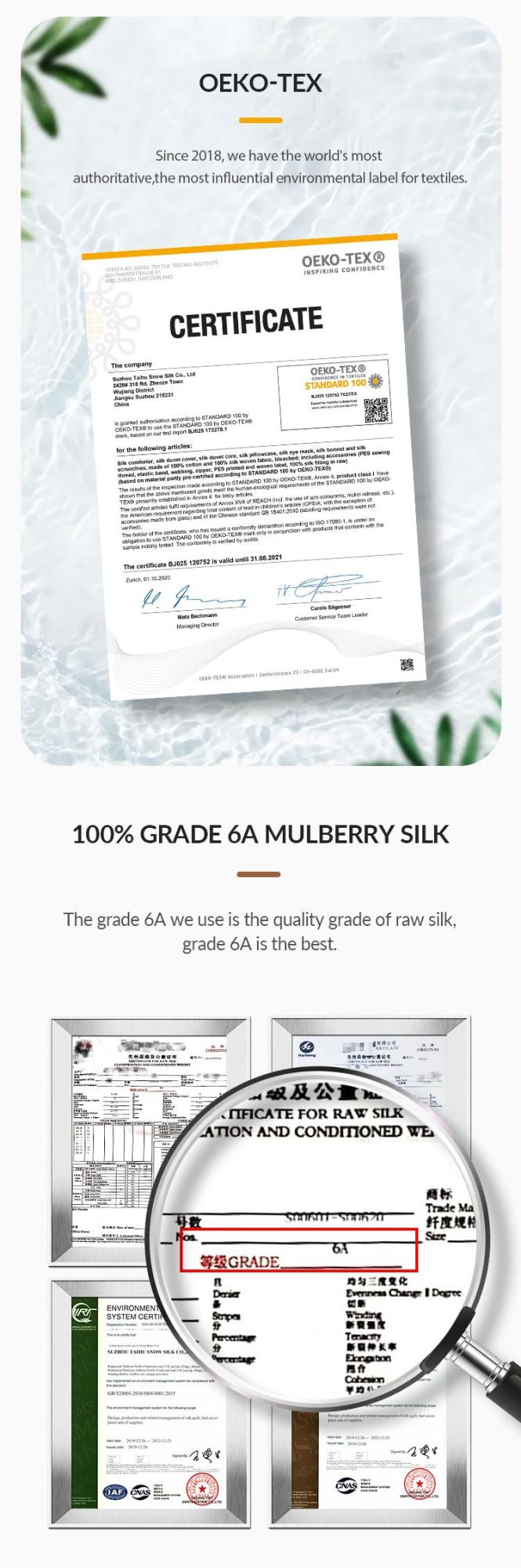 Non-Toxic 6A Top Grade Accept Custom Labels Large Size Silk Scrunchy