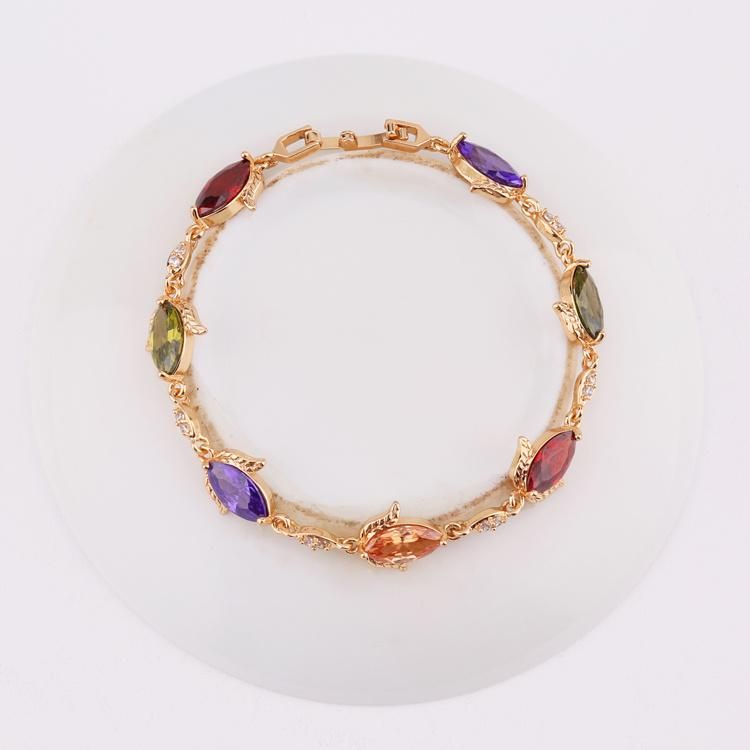 Fashion Elegant 18K Gold Color Chain Bracelet Jewelry for Female