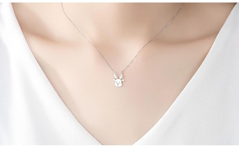 Fashion Jewelry Gold Plated Simple Pendant Necklace