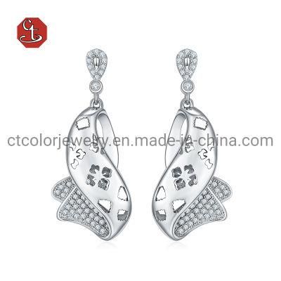 Hot Silver Set Jewelry Imitation Diamond Earring for Women