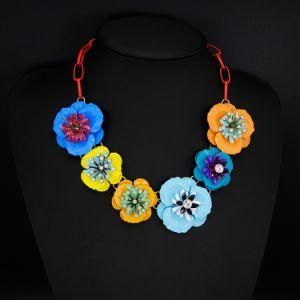 2017 Alloy Fashion Short Jewelry Flower Necklace