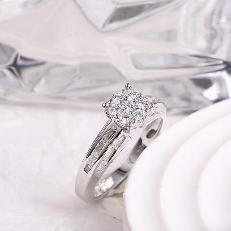 Fashion Accessories 925 Silver Jewellery New Arrival Fashion Jewelry Popular Trendy Cubic Zirconia Moissanite Ring