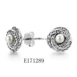 New Design/18K Gold Plated/Pearl 925 Sterling Silver/Earring Jewelry