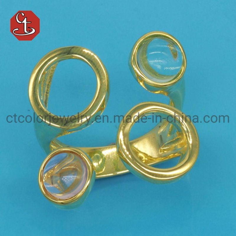 Colorful Stones Irregular Fashion Custom Ring Jewelry