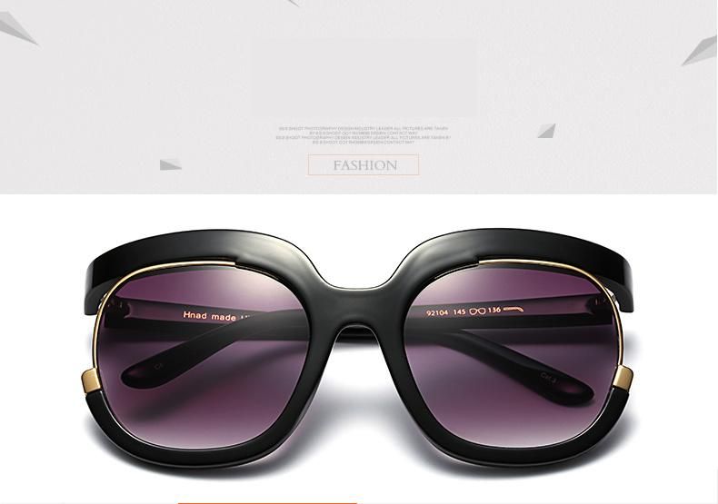 New Fashion Character Big Frame Shave Face Sunglasses Ready to Ship