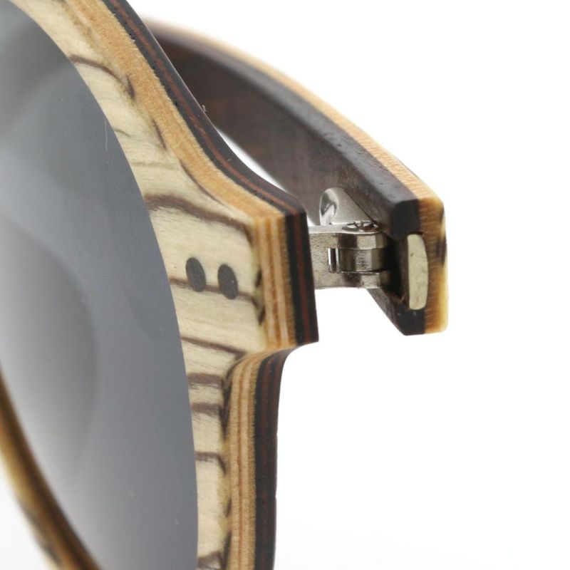 Ready to Ship Classic White Ice Wood Unisex Wooden Polarized Sunglasses
