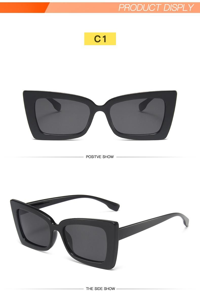 Metal Hinge Butterfly Shape Sunglasses European and American Trend Is Fashionable Sunglasses
