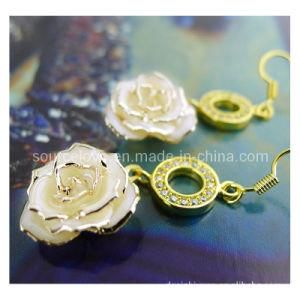 Fashion Jewelry-24k Gold Rose Earring (EH034)