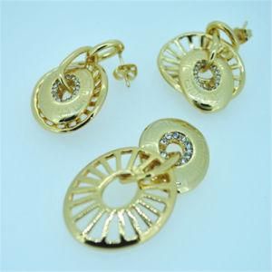2014 Factory Outlet Fashion Jewelry Classical Crystal Jewellery Set Pendant Earrings