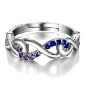 2015 Elegant European Infinity Love CZ Stone Silver Ring