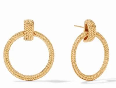 Big Hoop with Drop Doorknocker Earring