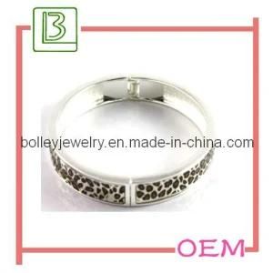 Fashion Bangle with Silver Finish