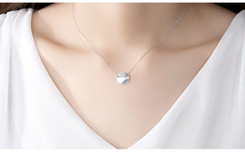 Piercing Imitation Round Rose Gold Pendants Necklace