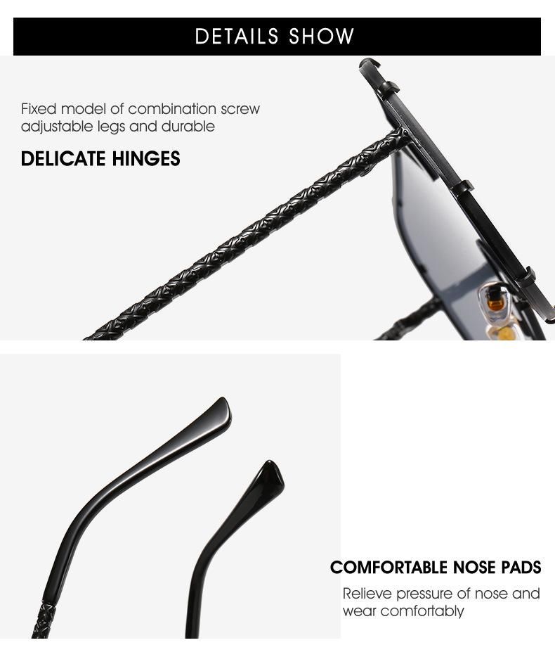 Oversize Goggle One PCS Metal Ready Sunglasses