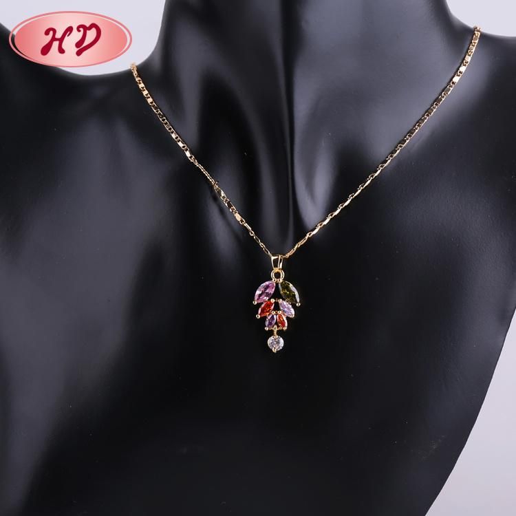 HD Wholesale 2020 Fashion Design Copper 18K Gold Jewelry Sets with Cubic Zircon for Women
