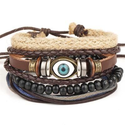 Bead Leather Bracelets Wristband Bracelet Men