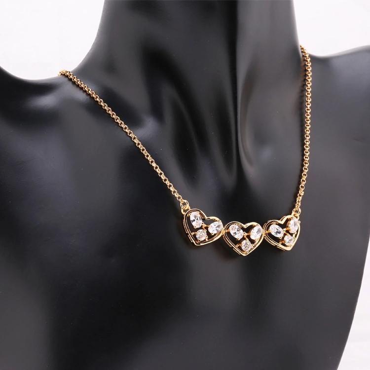 Charm 18 K Gold Plated Jewelry Set with Necklace Earring