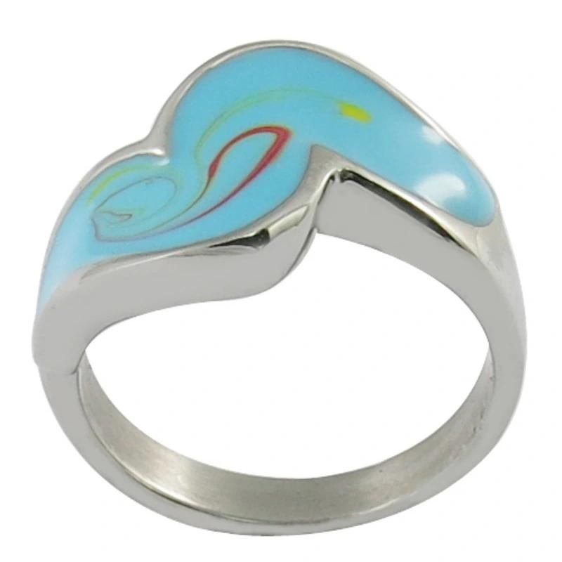 Rose Flower Ring Stainless Steel Ring Polished Jewelry