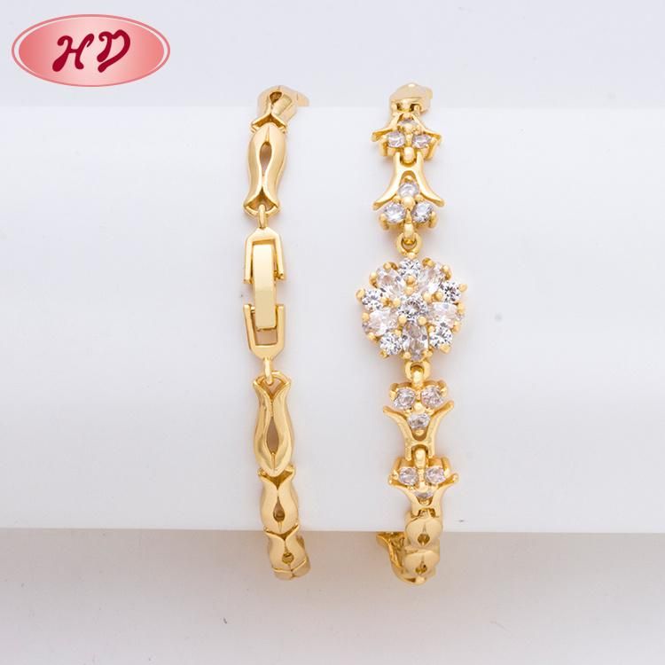 Gold Plated 24 Carat Gold Womens Fashion Gold Bracelets Design for Girls
