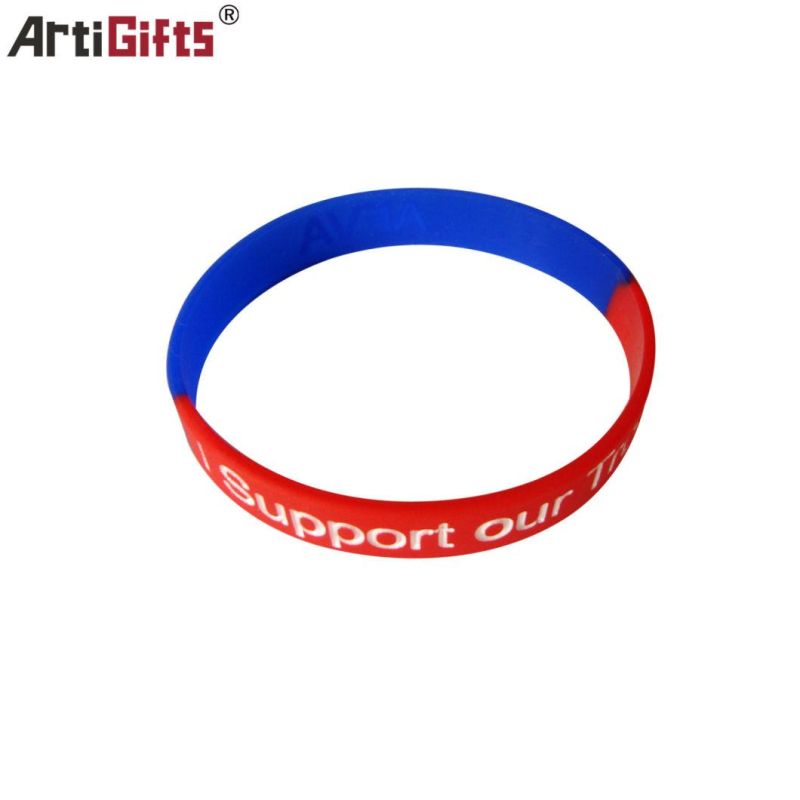 Popular Thin Promotional Customized Silicone Bracelet