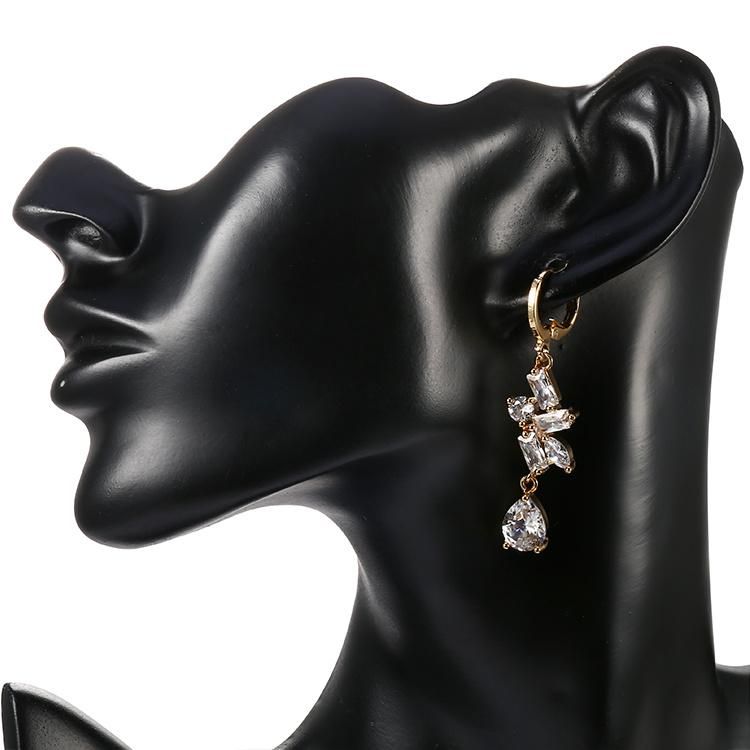 2020 Gold Plated Earring Jewelry Brass Drop Long Earrings for Women