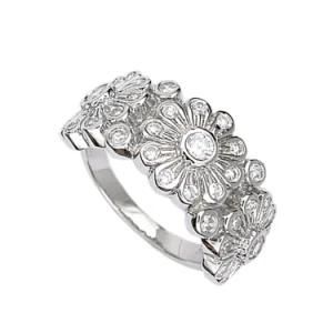 Hot Sale Enchanting 925 Sterling Silver Clear Gemstone Women&prime;s Ring