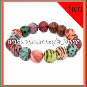 Fashion Charm Animal Prints Acryl Beads Bracelet (LB057-2)