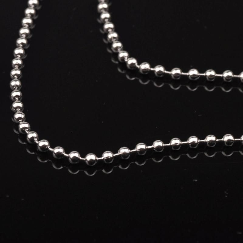 Fashion Stainless Steel Round Bead Necklaces Accessories for Jewelry Design