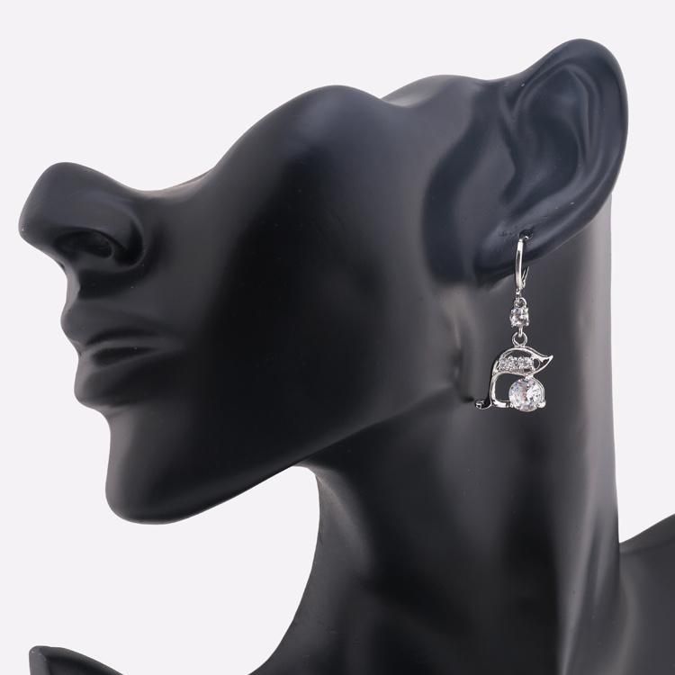 Dubai Gold Platinum Jewelry Fashion Design Hanging Drop Earrings