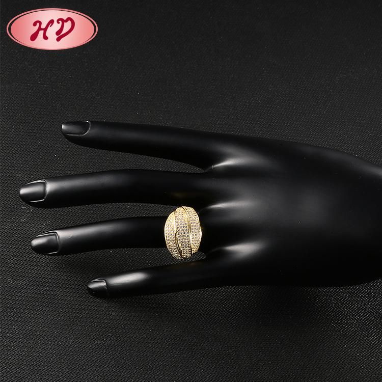 Fashion 18K Gold Plated Silver Stainless Steel Wedding Engagement Jewelry Design Man Finger Rings