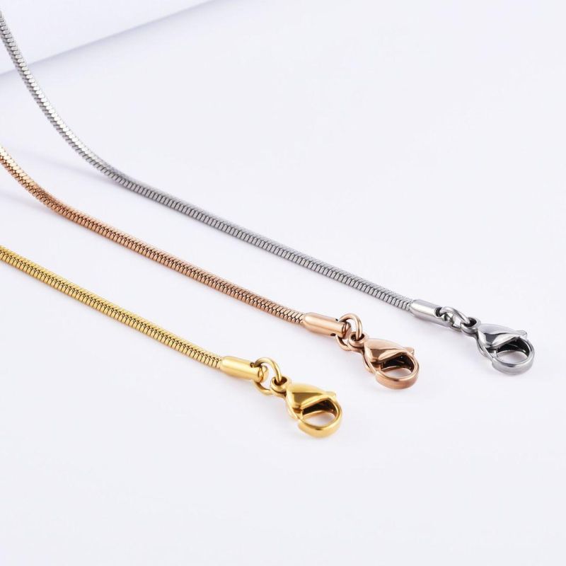 Hip Hop Stainless Steel Square Snake Chain Bracelet Fashion Jewelry Necklacejewellery Design