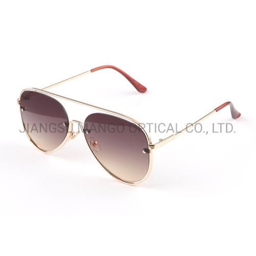 UV400 Double Bridge Cool Pilot Handsome Sunglasses