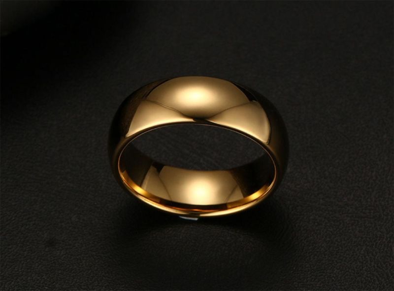 Tungsten Steel Jewelry Korean Rings Tungsten Gold Jewelry Rings for Men (TST2838)