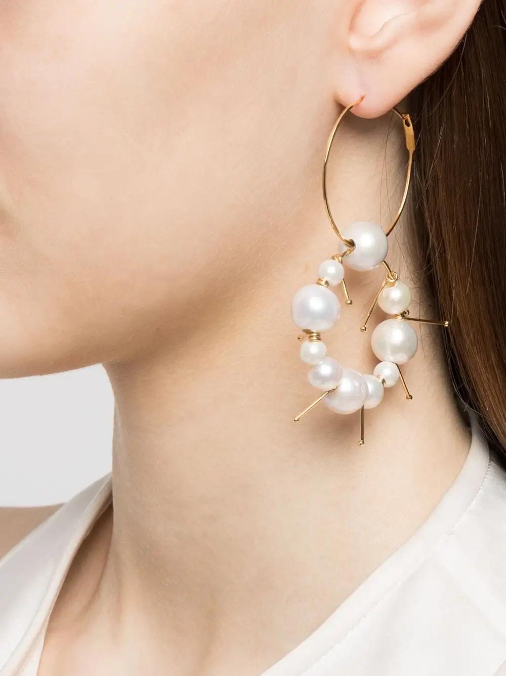 Fashion Exaggerated Pearl Earrings Jewelry