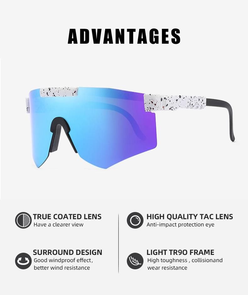 Outdoor Polarized Pit Designer Fashionable Plastic Fashion Sport Cycling Sunglasses