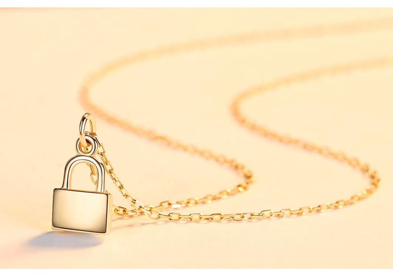 OEM Design Custom Style Tiny Lock Necklace