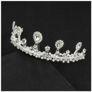 Elegant Hair Ornaments Fashion Alloy Jewelry Delicate Crown for Bride