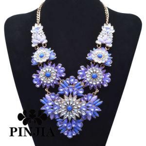 Luxury Bohemia Colorful Flowers Patterns Pendants Necklace Unique Fashion Jewelry