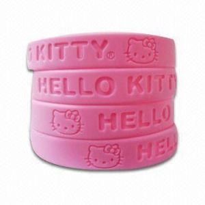 Debossed Shaped Silicone Wristband for Promo (OS-SB-0202)