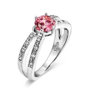 New Type Fashion Jewelry Garnet CZ Finger Brass Ring
