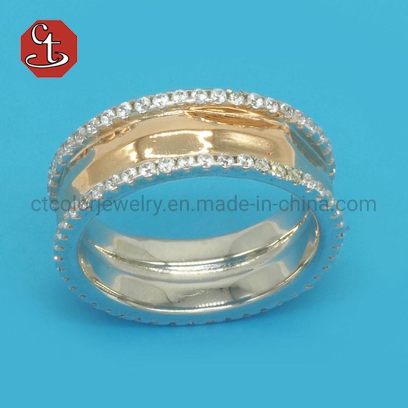 Special Fashion 925 Sterling Silver Ring Statement Classic Eternity Coffee CZ Rings For Women Girls Jewelry