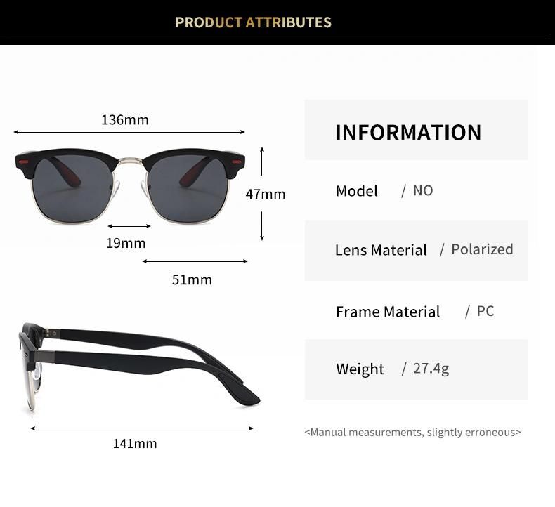 2022 New Hot Selling Fashion Retro Men Polarized Sunglasses Round Frame UV400 Outdoor Driving Sun Glasses