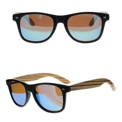 Good Quality Basic PC Frame and Wooden Temples Fashion Sunglasses