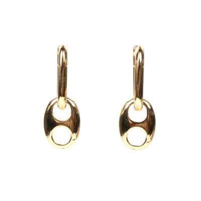 Fashion 2021 Trend Woman Elegant Earring Gold Plated Copper Earring