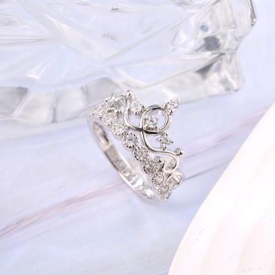 Elegant Fashion Accessories Fashion Jewelry Cubic Zirconia Moissanite Jewellery Trendy Women 2022 Factory Wholesale Ring